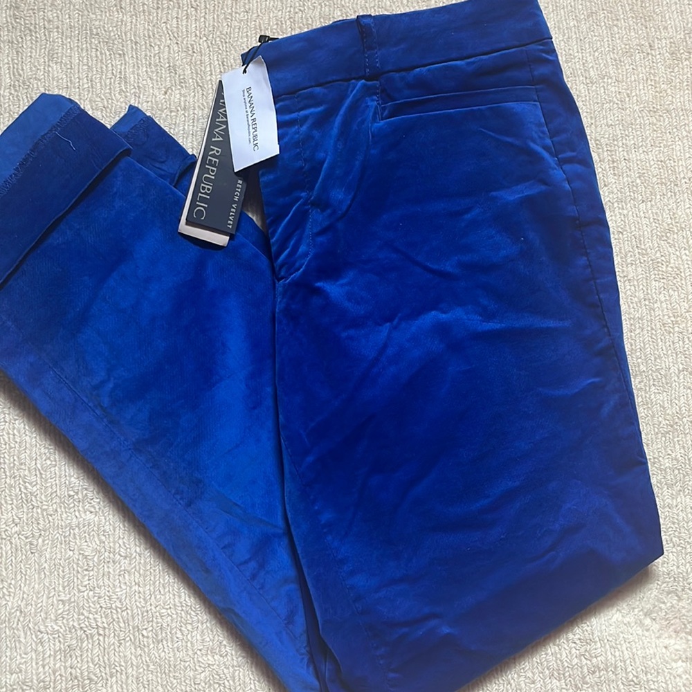 💙Blue velvet pants💙